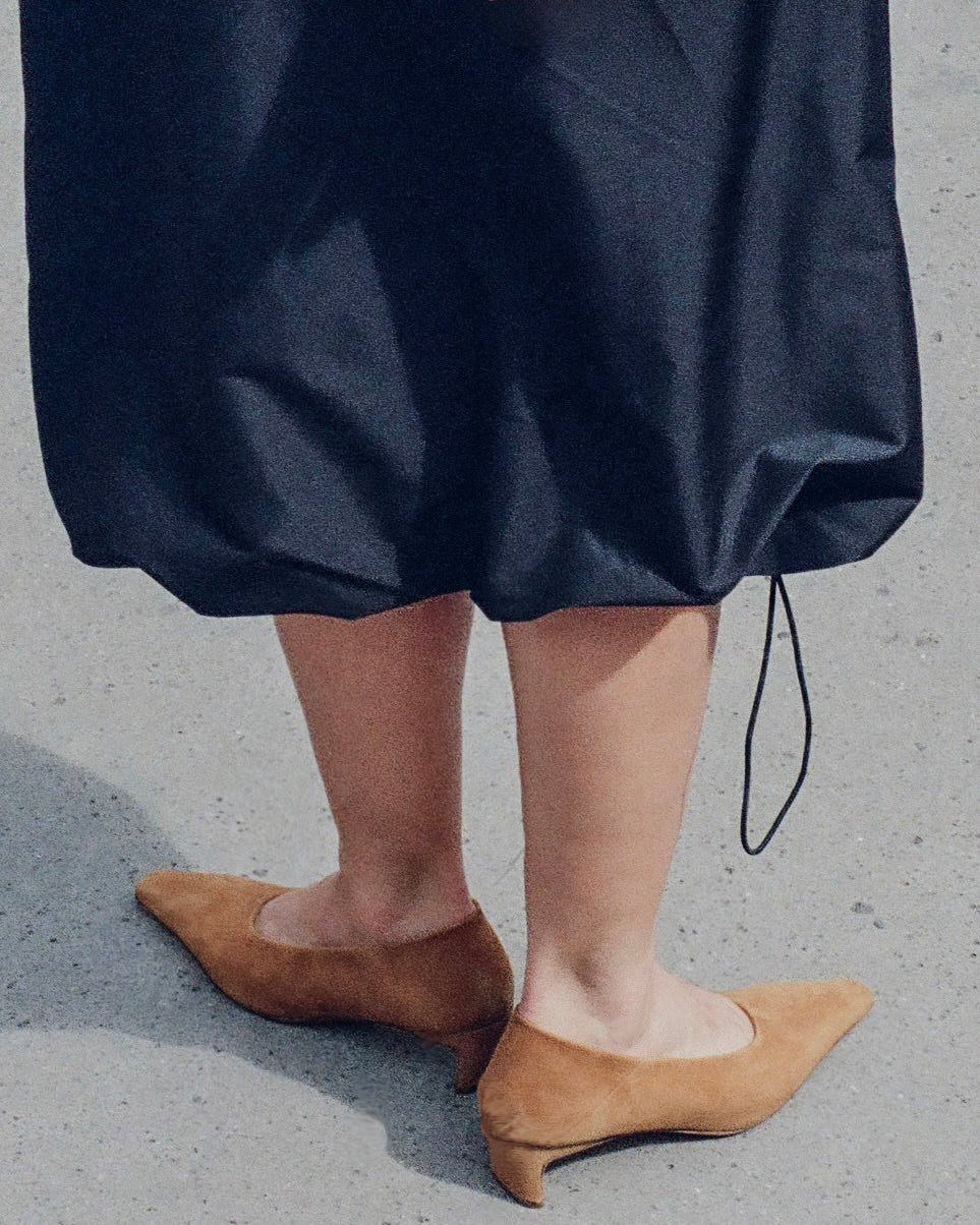 Dyan Pump Taupe Suede