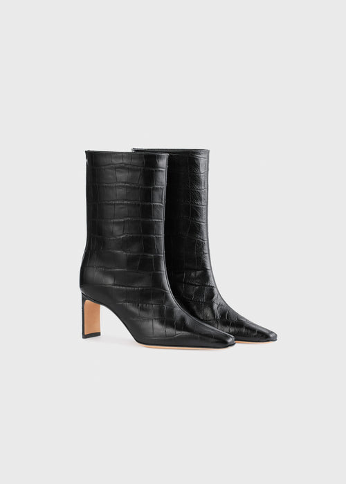 Olympe Mid Cut - Croco Black